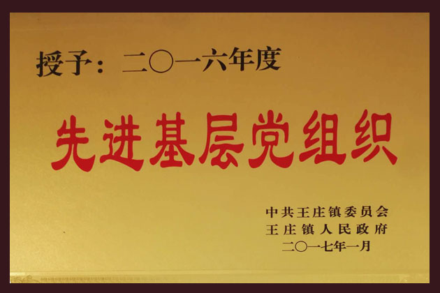 2016年度先進(jìn)基層黨組織