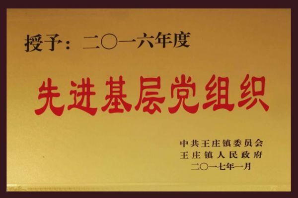 2016年度先進(jìn)基層黨組織